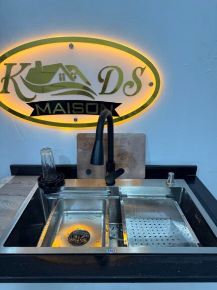 Evier de cuisine moderne 75cm sur 46cm